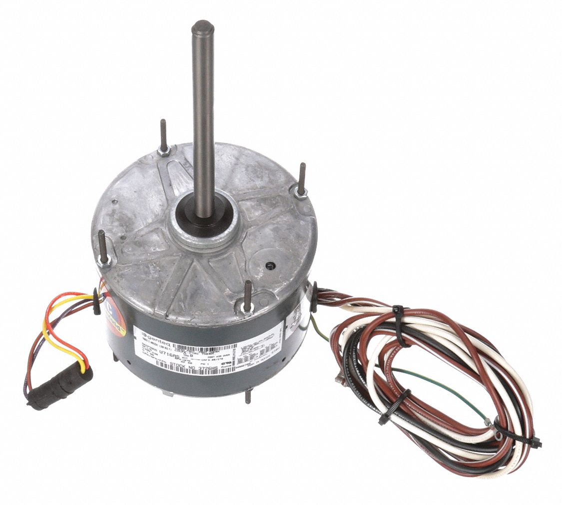 GENTEQ Condenser Fan Motor, 1/6 HP, Permanent Split Capacitor ...