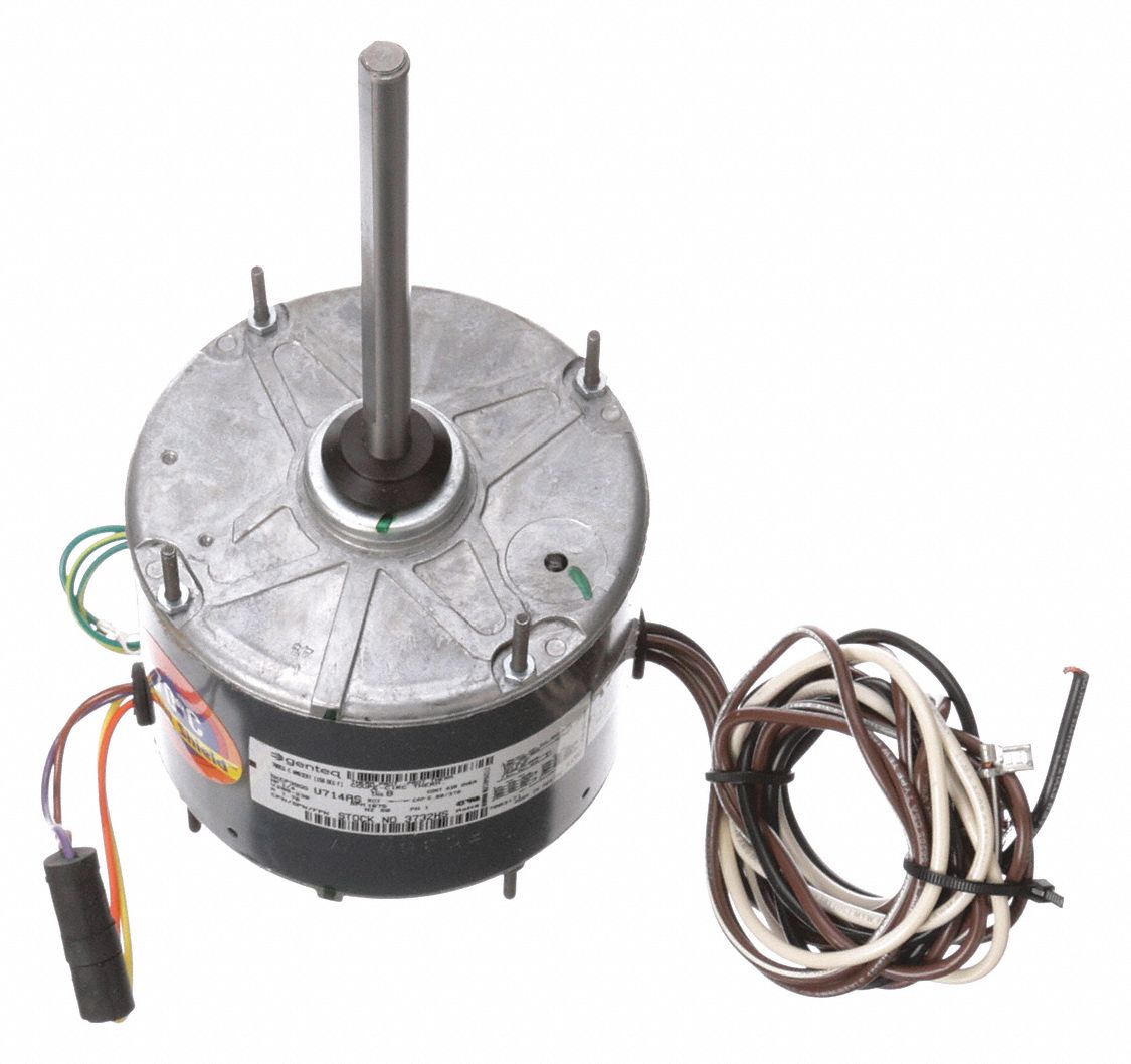 GENTEQ Condenser Fan Motor, 1/4 HP, 1075 Rpm, 60Hz - 2PRA5|3732HS ...