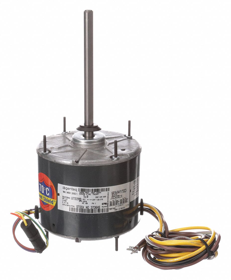 Genteq OEM Replacement Motor, 1/4 HP, Ph, 60 Hz, 208-230 V,, 52% OFF