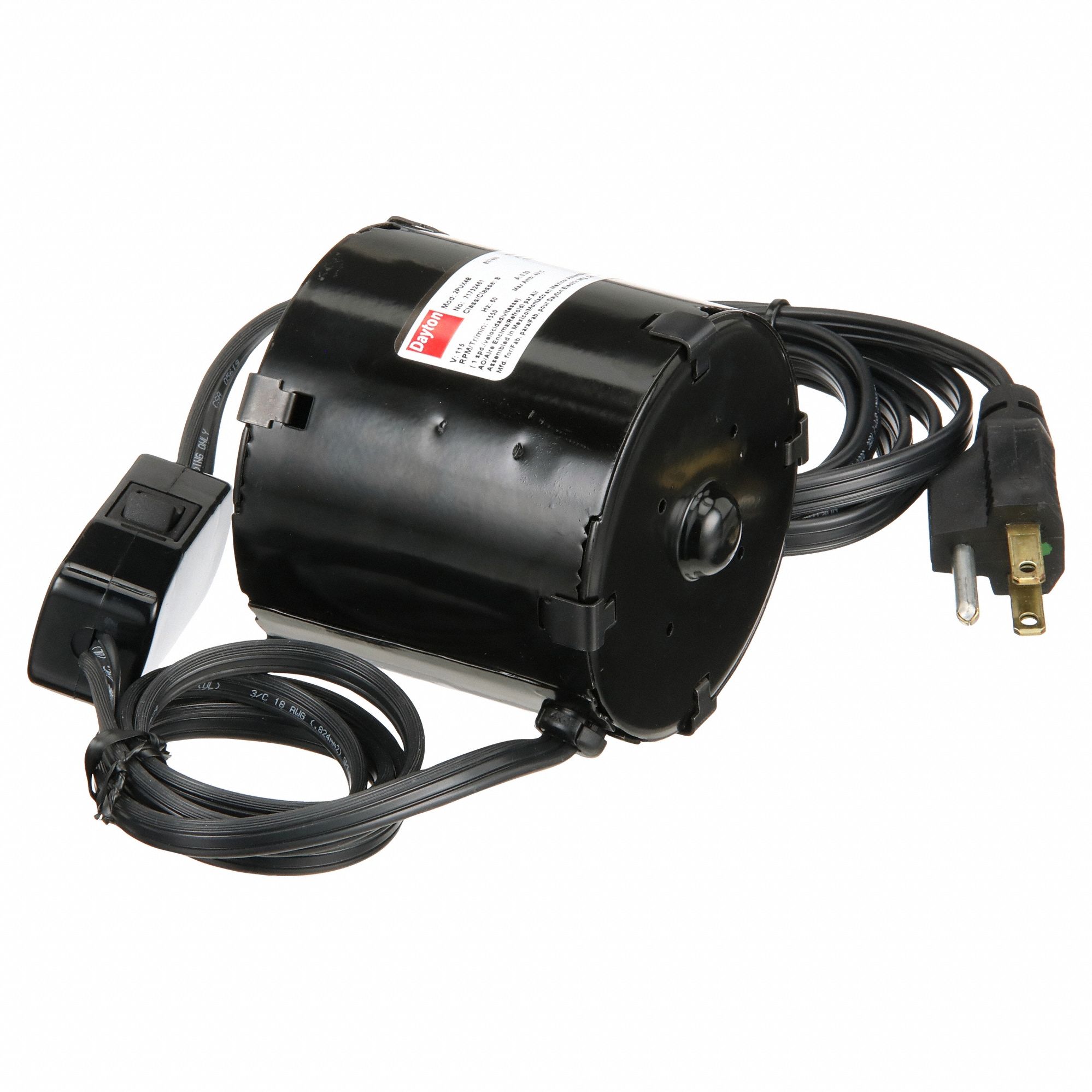 Vibrator Motor: 1/200 hp Horsepower, 2.5 lbf Vibration Force, 1, 550 RPM RPM, 115V AC, TEAO, B