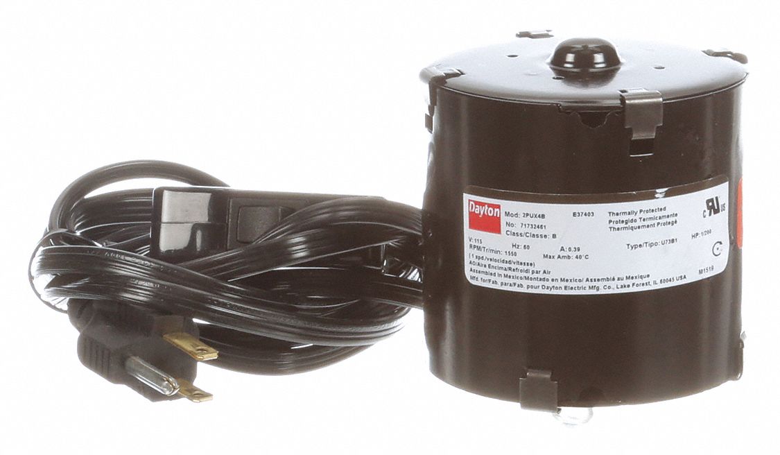 DAYTON Vibrator Motor, 1/200 HP, Force 2.5 lbf, Nameplate RPM 1,550