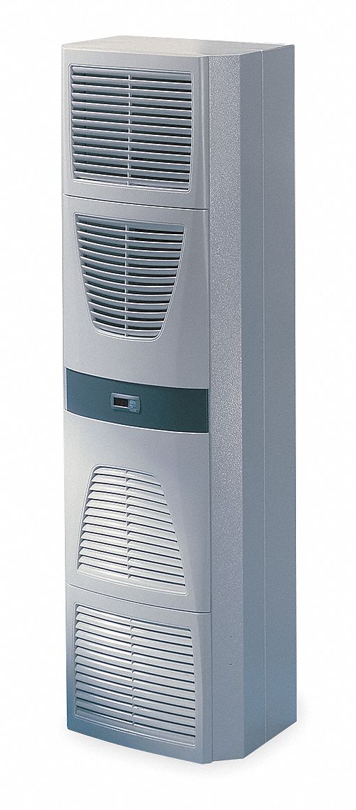 RITTAL Enclosure Air Conditioner: 9392 BtuH, Carbon Steel, Wall Mount, 11  in Dp, 16 in Wd, 62 in Ht