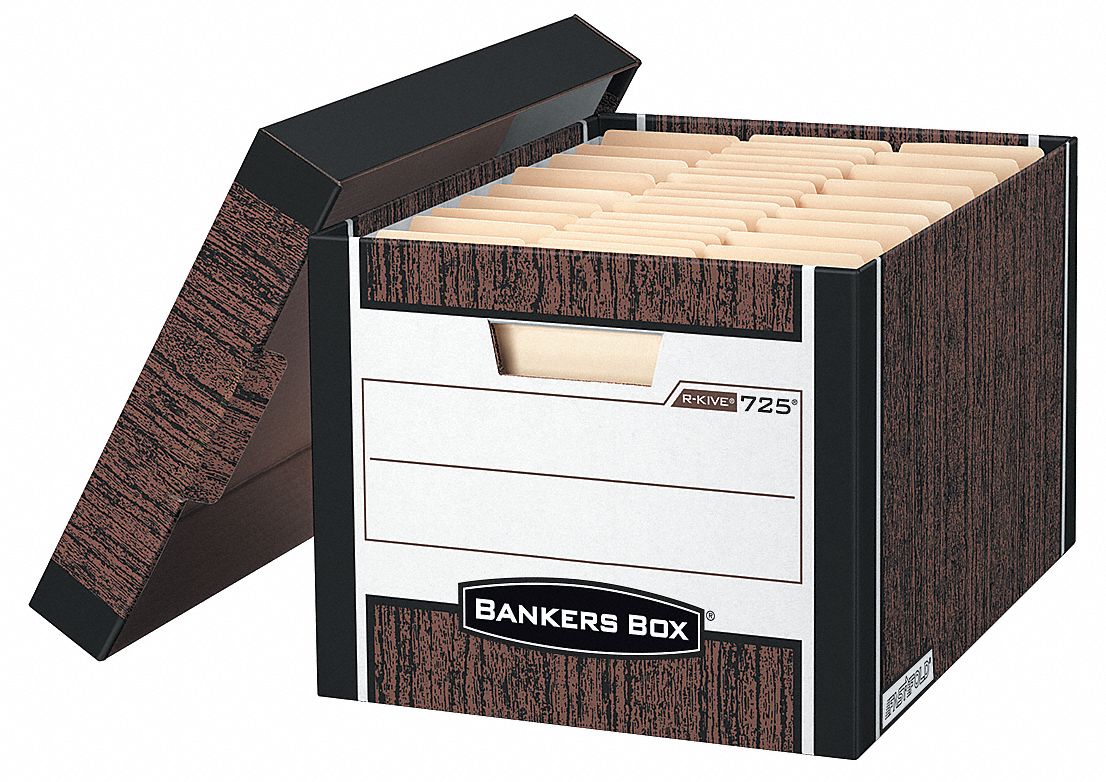 BANKER BOX,LTR/LGL,WOODGRAIN,PK12