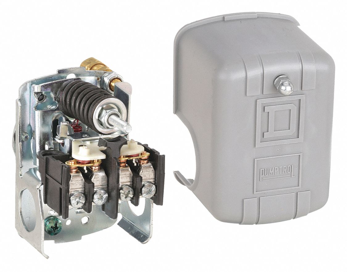 SQUARE D Air Compressor Pressure Switch; Range 40 to 150 psi, Port