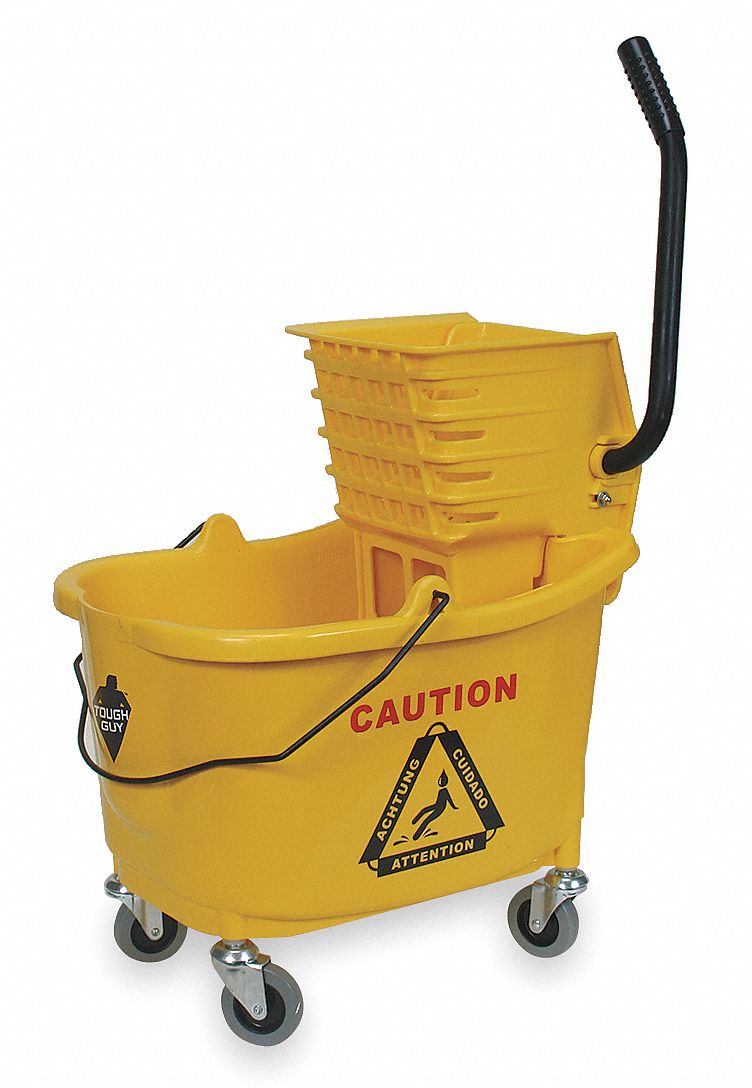 2PYH4 - D8082 Mop Bucket and Wringer 8-3/4 gal. Yellow