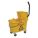 MOP BUCKET AND WRINGER,YELLOW,8 3/4 GAL