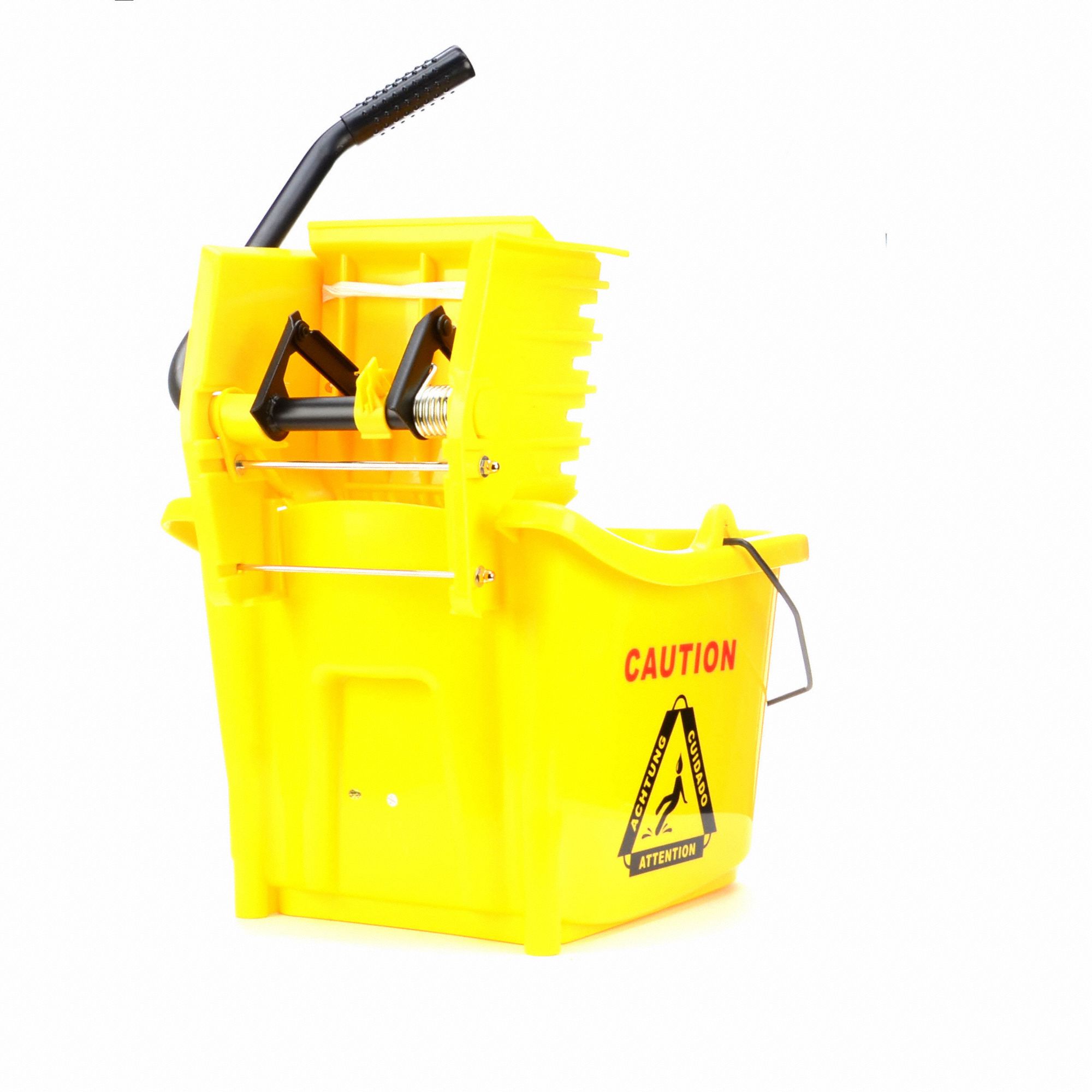 Rubbermaid Yellow Polypropylene Mop Bucket and Wringer, 8-3/4 gal.