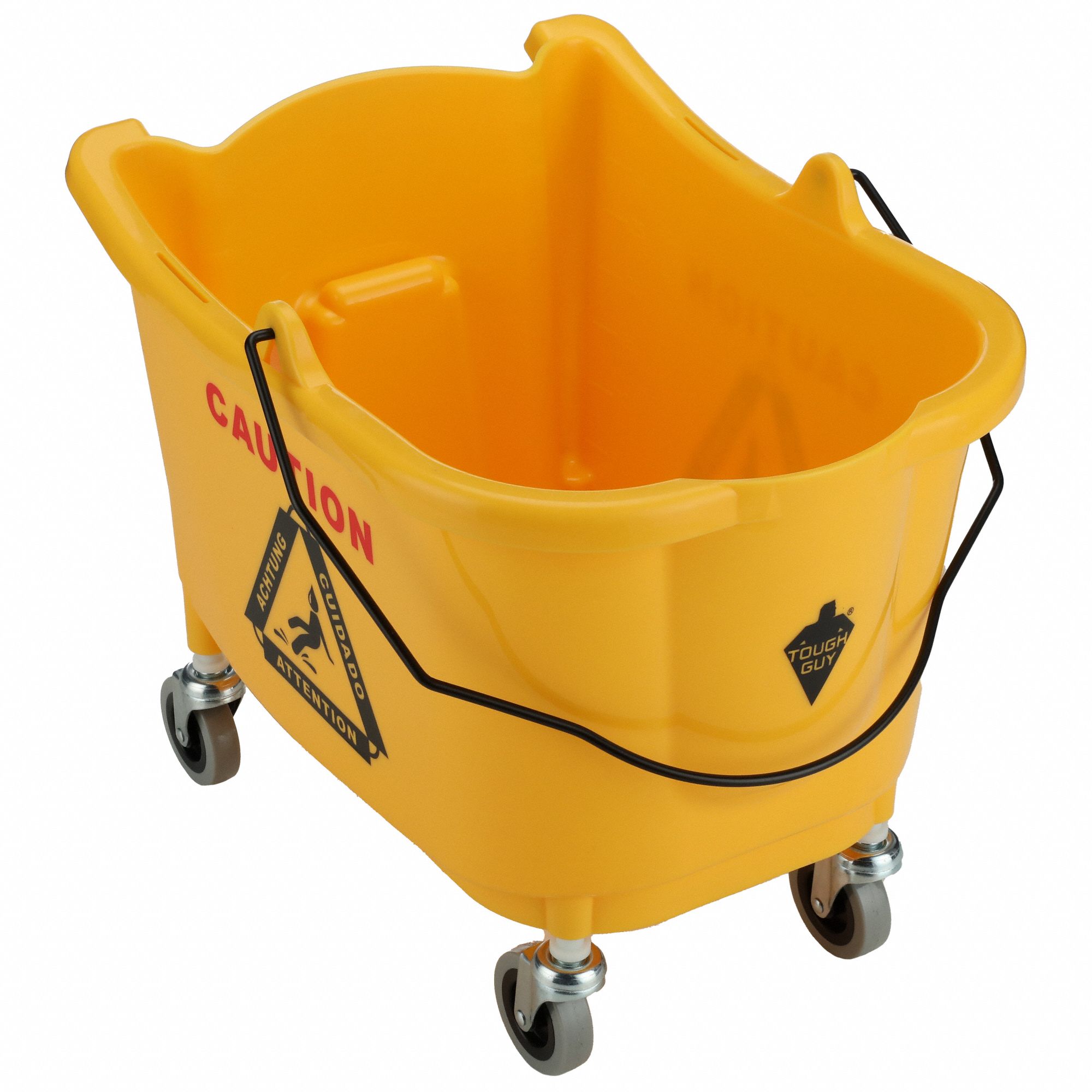 TOUGH GUY, Polypropylene, 8 3/4 gal Capacity, Mop Bucket 2PYH62PYH6