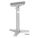MATERIAL SUPPORT STAND, 14 IN ROLLER W, 27 1/16 IN OVERALL W, 27 IN MIN. H, STEEL
