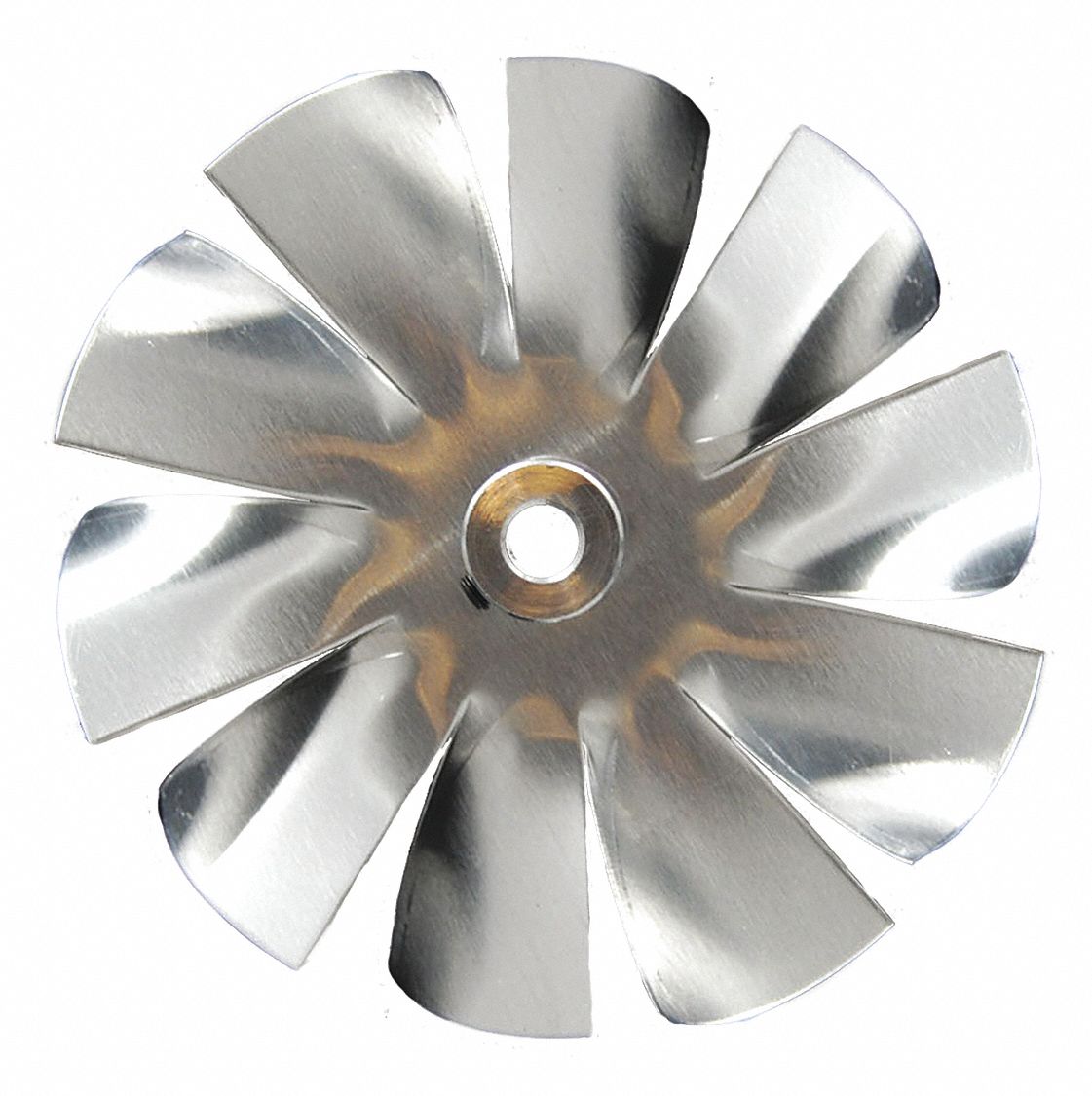 Propeller: Clockwise Facing Discharge, 3 in Propeller Dia. (In.), 10 Blades, Aluminum