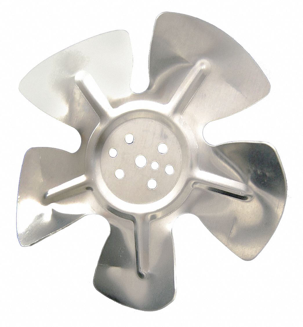 Propeller: Clockwise Facing Discharge, 8 in Propeller Dia. (In.), 5 Blades, Aluminum