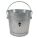 GARBAGE PAIL,SILVER,16-1/4 IN.,10 G