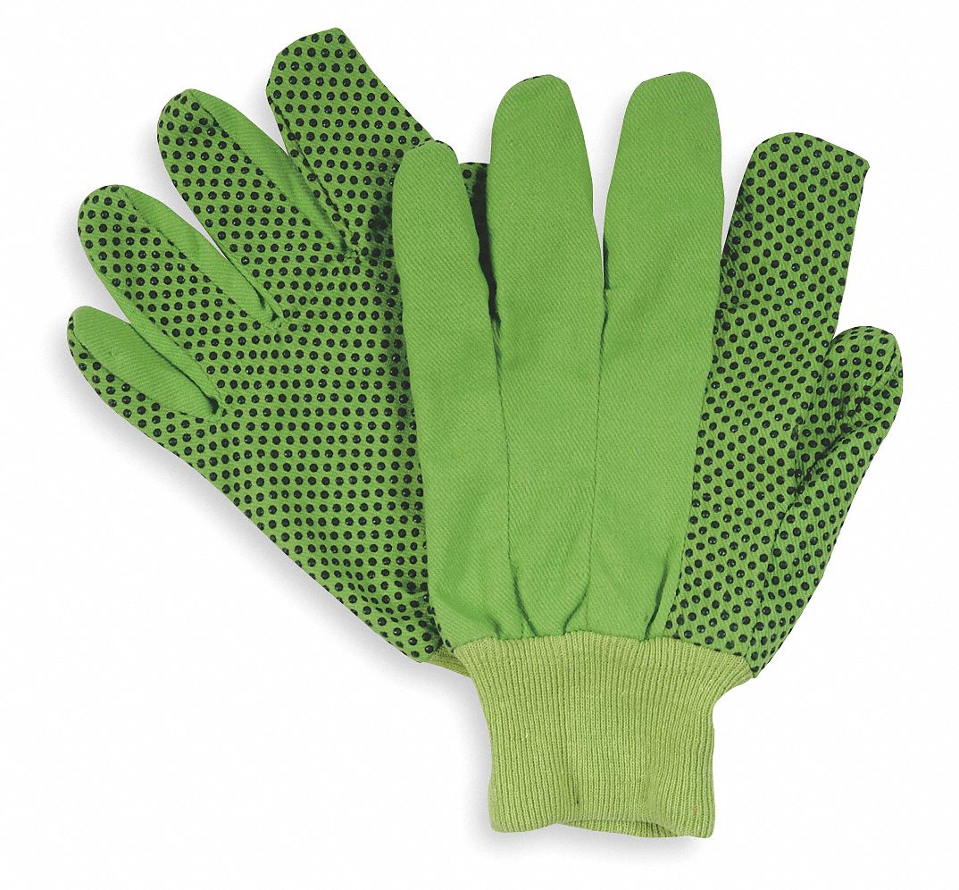 CONDOR Guantes Tejidos Tejido Dedo Completo Algodón/Poliéster Verde de Alta  Visibilidad G - Guantes y Mitones Tejidos - 4NMU5