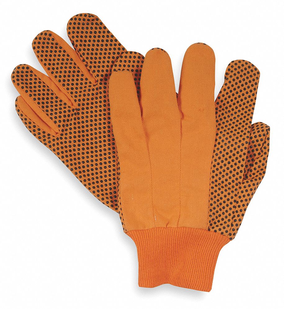 CONDOR Knit Gloves S ( 7 ), Dotted, PVC, Palm and Thumb, Dotted