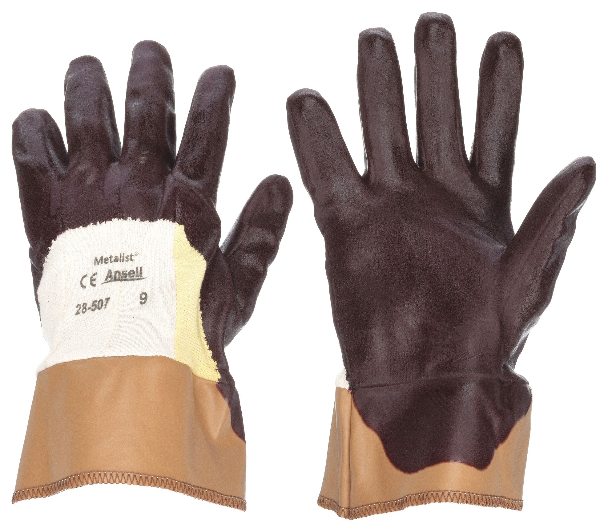 COATED GLOVES,NITRILE,M,BURGUNDY,PR