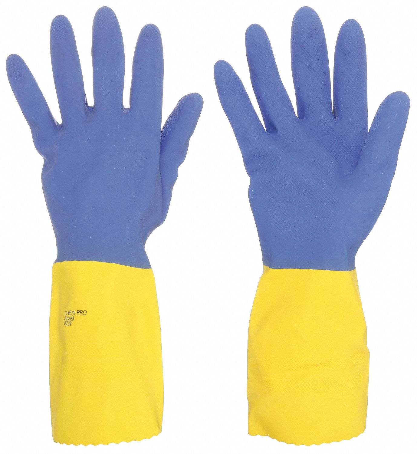 27 mil Glove Thick, 13 in Glove Lg, Chemical Resistant Gloves 2RA60