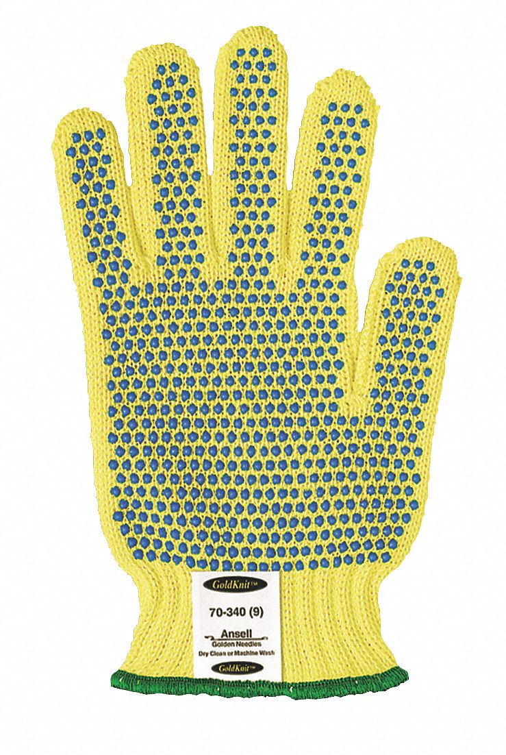 Cut Resistant Gloves, Yellow/Green, XL, PR
