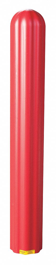 BOLLARD COVER,4 IN DIA.,56 IN H,RED