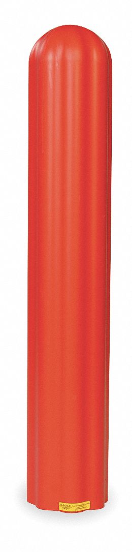 BOLLARD COVER,8 IN DIA.,57 IN H,RED