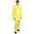 3-PIECE RAINSUIT WITH DETACHABLE HOOD/JACKET/PANTS, YELLOW, XL, PVC, 4 MIL