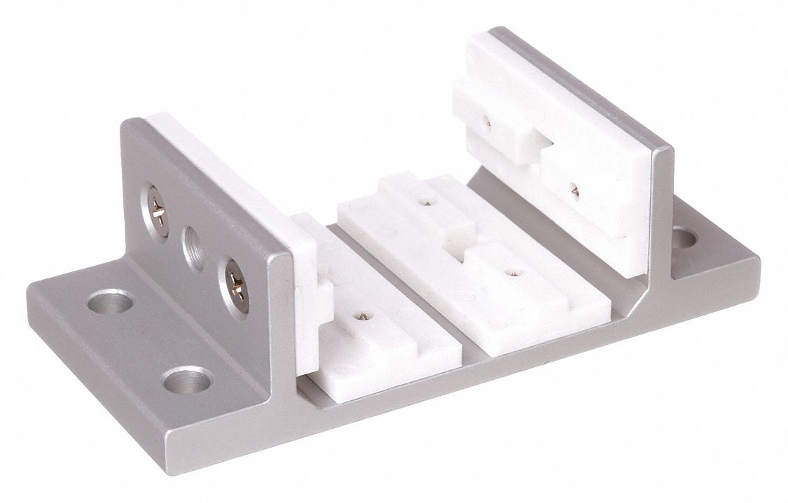 Linear Bearing: 10 Series, 1 7/8 in L x 3 15/16 in W x 1 7/32 in H, Silver, Double Flanged, Std