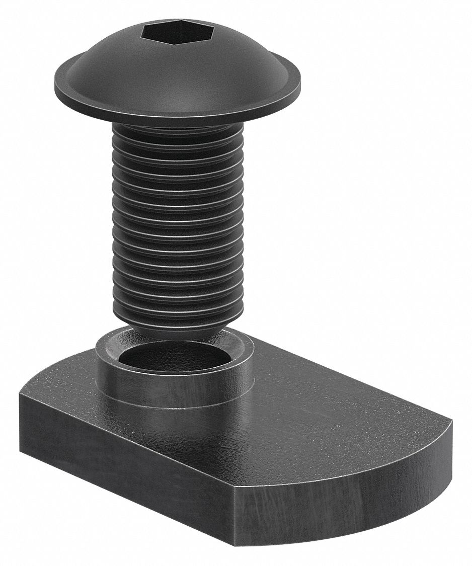 Bolt Assembly: 5/16" -18 Size, 11/16 in Thread Lg, Flanged Button Head Socket Cap, 15 Series, 15 PK