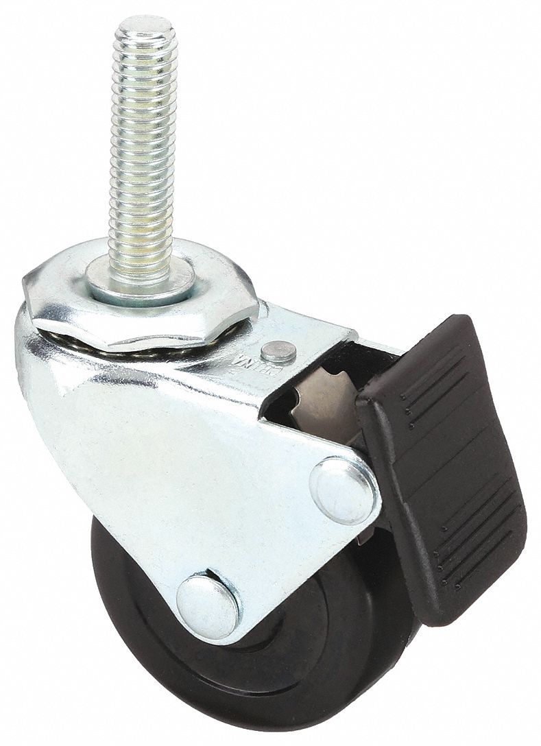 SWIVEL CASTER W/BRAKE,FOR EXTRUSIONS