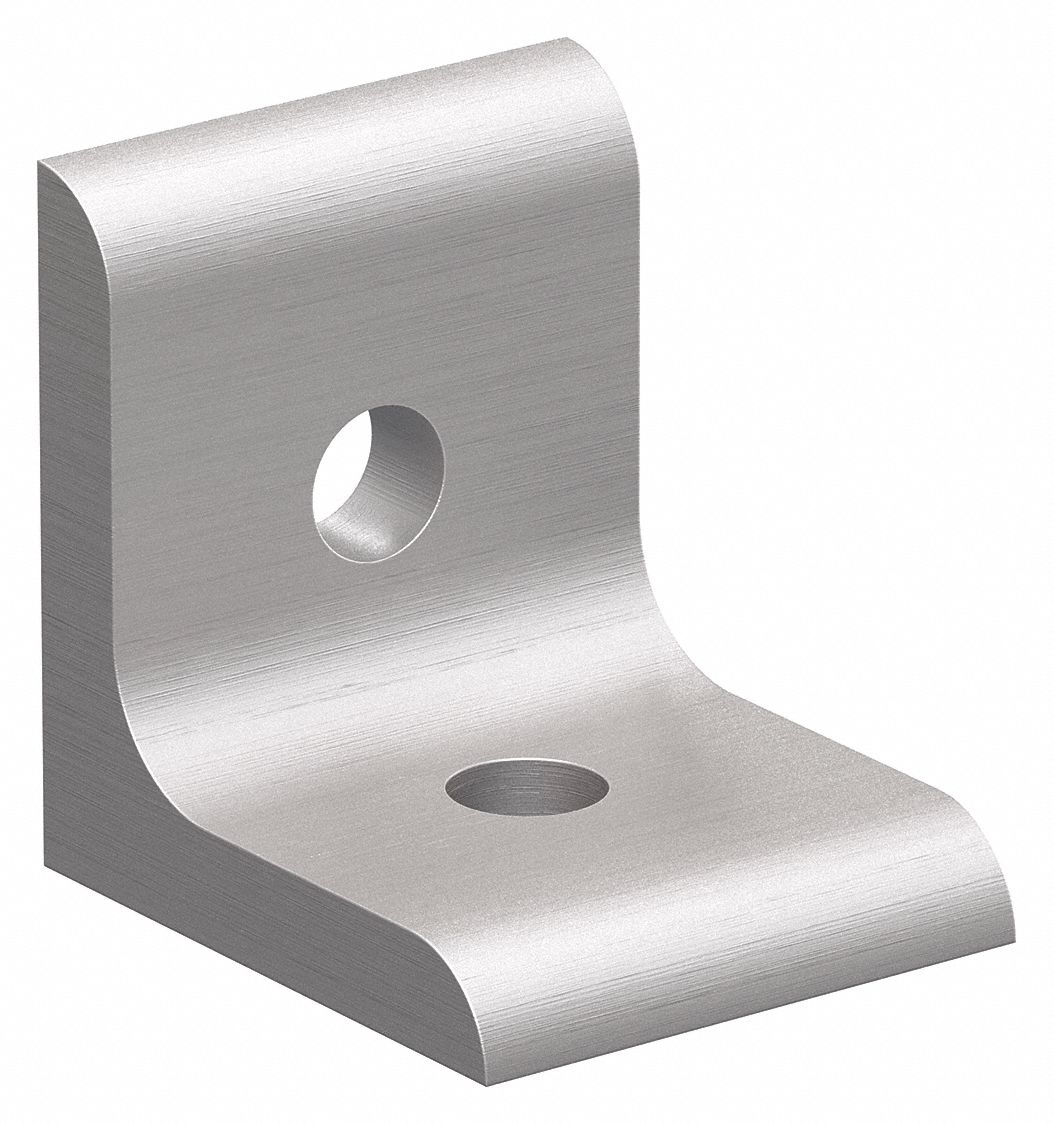Inside Corner Bracket: Inside-Corner Bracket, 15 Series, 1 1/2 in x 1 5/16 in x 1 1/2 in, 2 Holes