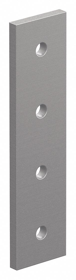 Joining Plate: Straight Flat Plate, 15 Series, 1/4 in x 1 1/2 in x 6 in, For 21/64 in Slot Wd