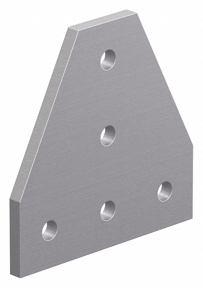 JoiningPlate, Aluminum, Silver, 3in, 3in