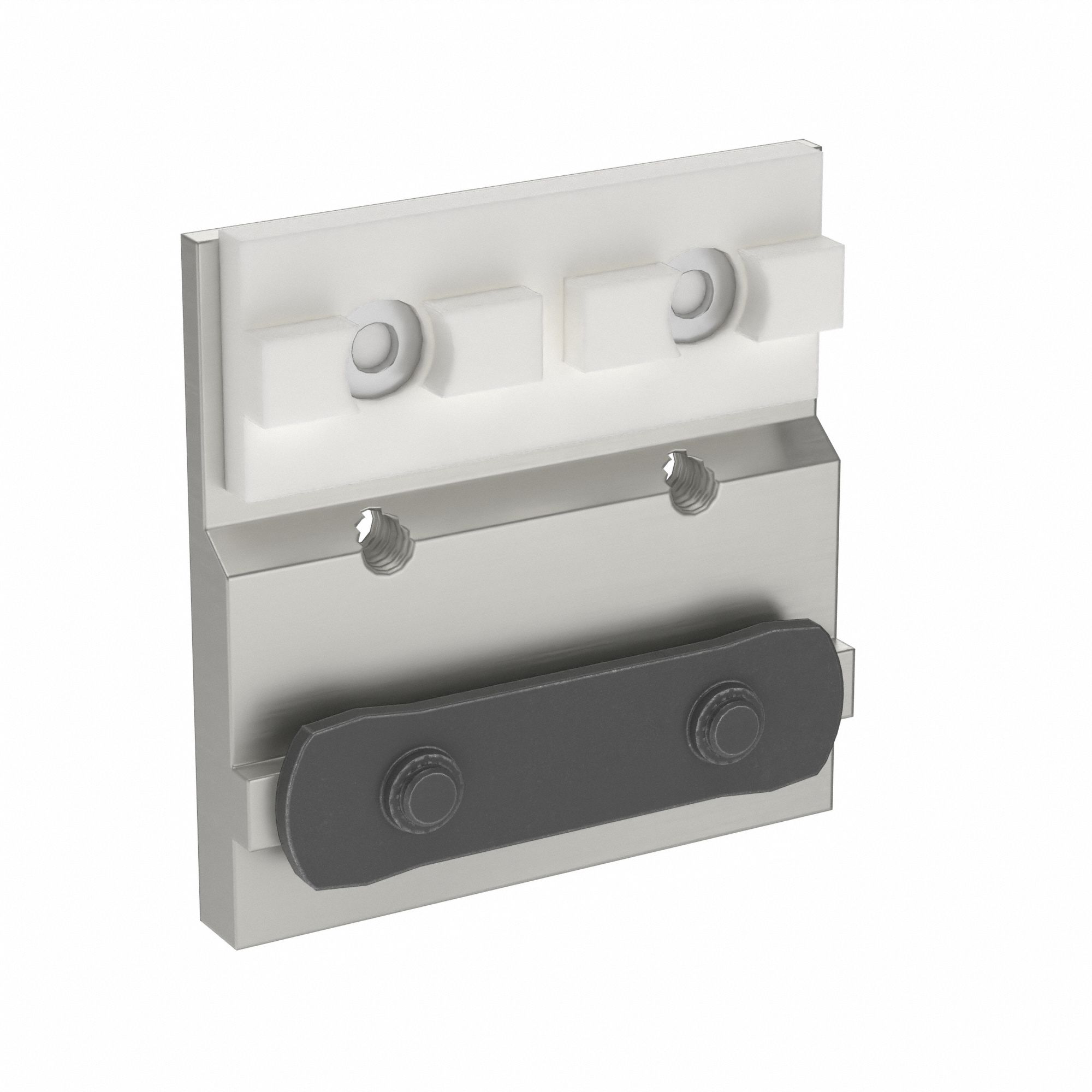 Linear Bearing: 10 Series, 1 7/8 in L x 2 1/16 in W x 5/16 in H, Silver, Single Mount, Std, Anodized