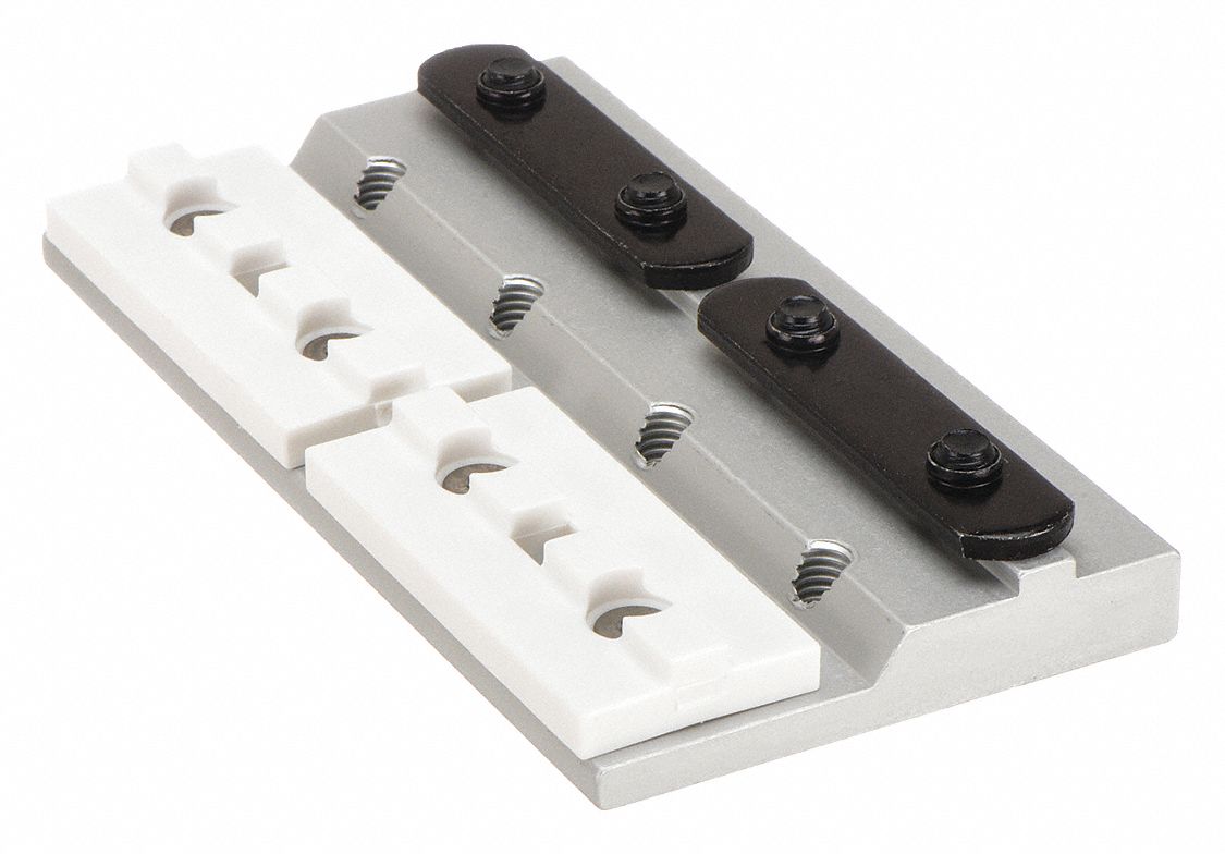 Linear Bearing: 15 Series, 6 in L x 3 1/8 in W x 1/2 in H, Silver, Single Mount, Std, Anodized