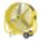 HIGH-VISIBILITY INDUSTRIAL FAN, 36 IN BLADE DIAMETER, 2 SPEEDS, 8,350/12,250 CFM, 120V AC