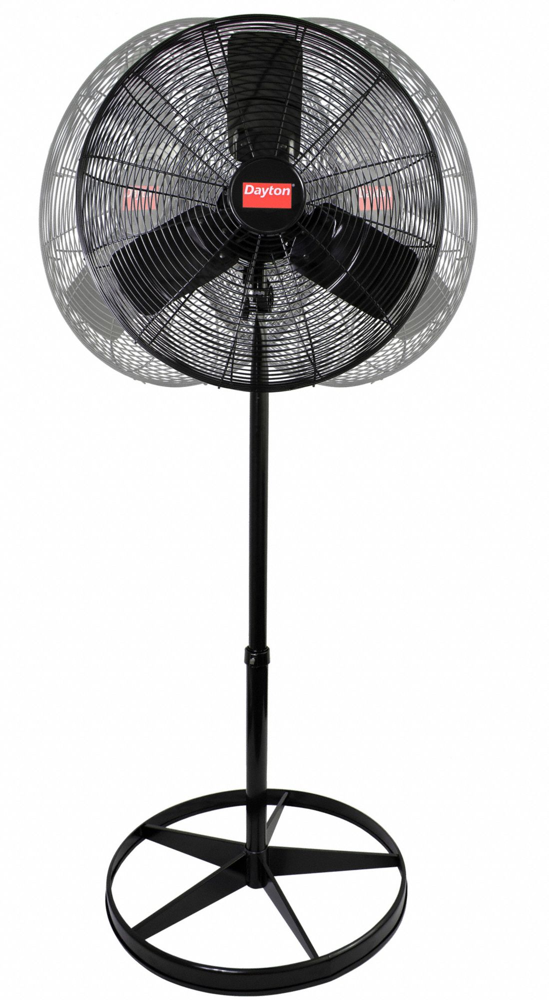 DAYTON 24 in LightDuty QuietDesign Industrial Fan, Stationary