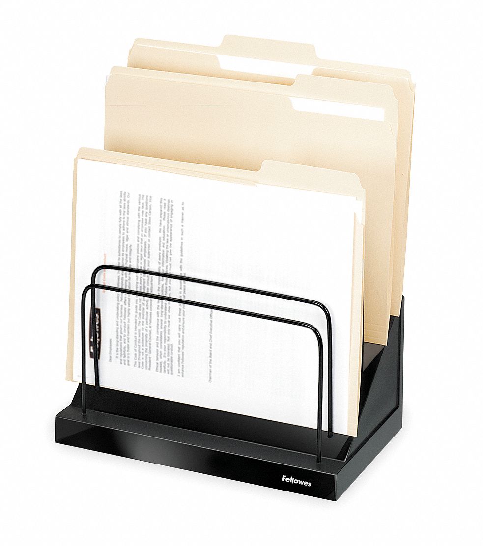FELLOWES, 6 Compartments, Plastic, File Holder - 2REV6|8038701 - Grainger