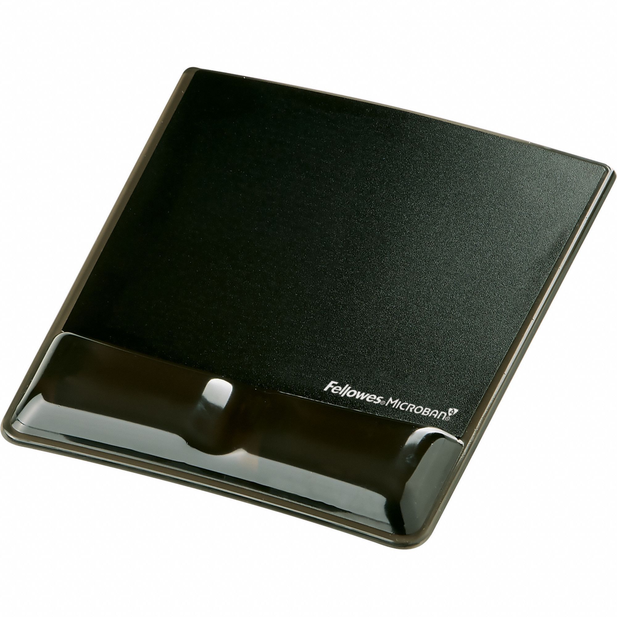 Mouse Pad: Black, Gel, 8 1/4 in Lg, 9 7/8 in Wd