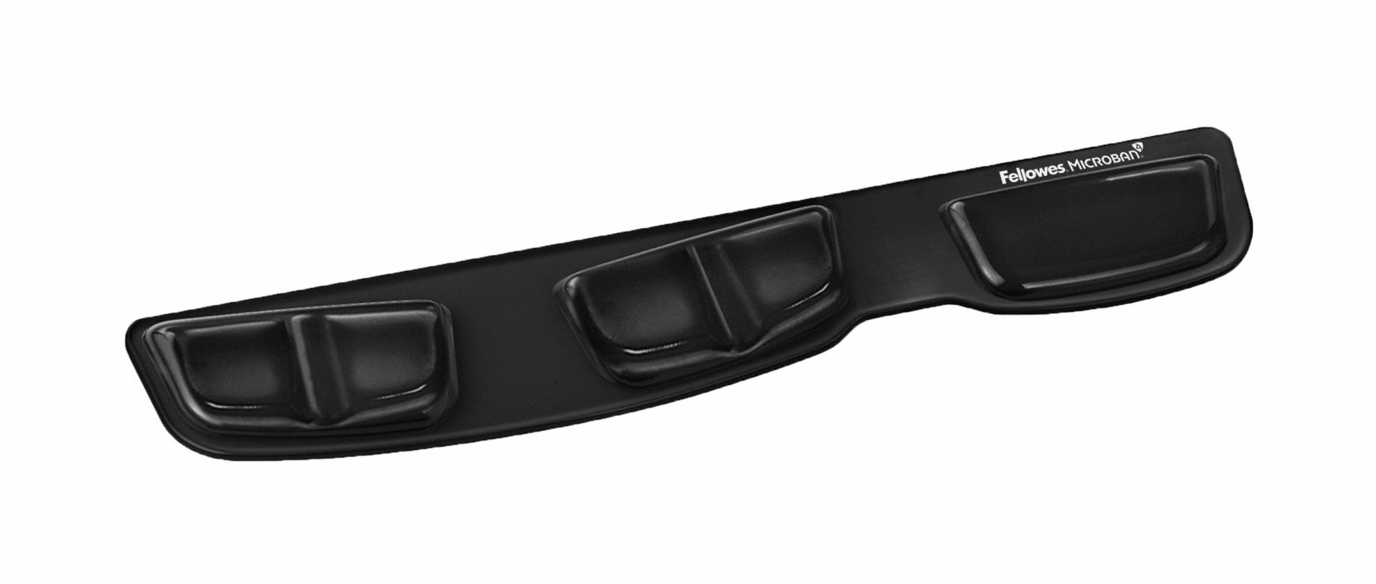 Palm Support: Black, Gel/Polyurethane, 18 1/4 in Lg, 5/8 in Ht, 3 3/8 in Wd