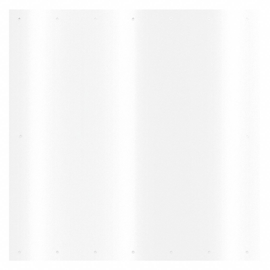 Door Kick Plate: 34 in Wd, 34 in Ht, Aluminum