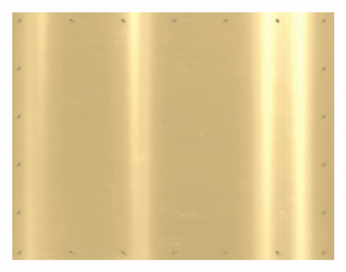 ROCKWOOD, Armor, Brass, Door Protection Plate 2RGG4K1050 24X34.3