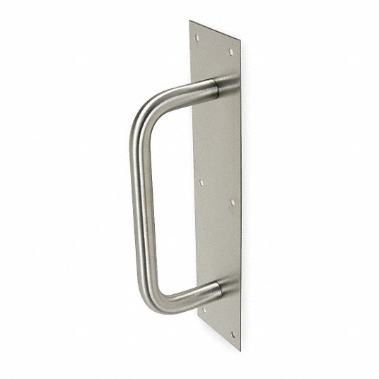 16 Height x 4 Width x 0.050 Thick 8 Center-to-Center Handle Length 4- 3/4 Pull Diameter Pack Rockwood 107 X 70C.32D Stainless Steel Pull Plate Satin Finish