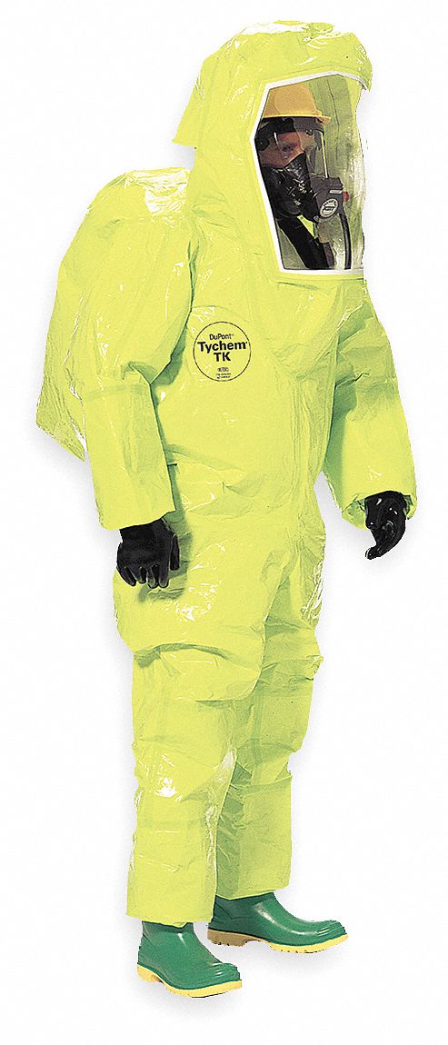 2RKV4 - Encapsulated Suit 2XL Lime Yellow Rear