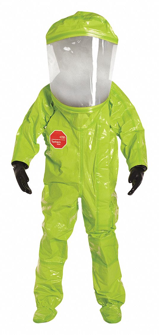 2RKU8 - Encapsulated Suit 2XL Lime Yellow Front