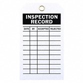 GRAINGER APPROVED 9DT29 Inspection Rcd Tag,5-3/4 x 3 In,PK25 