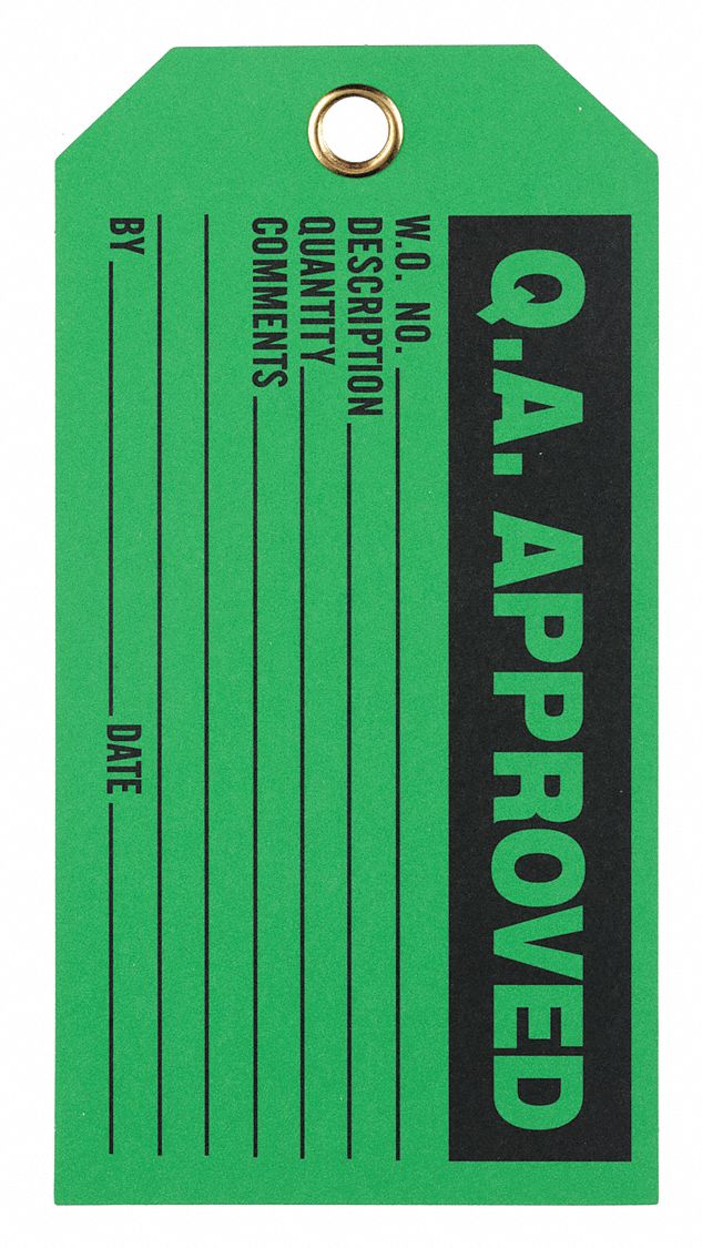 5 3/4 in Wd, 3 in Ht, Production Status Tag 2RMV52RMV5 Grainger