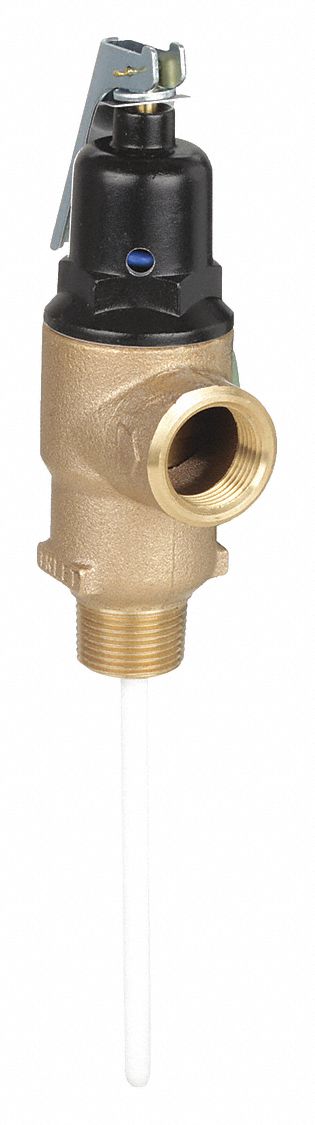 TEMPERATURE AND PRESSURE RELIEF VALVE: SECTION IV ASME SECTION, MNPT X FNPT, BRASS