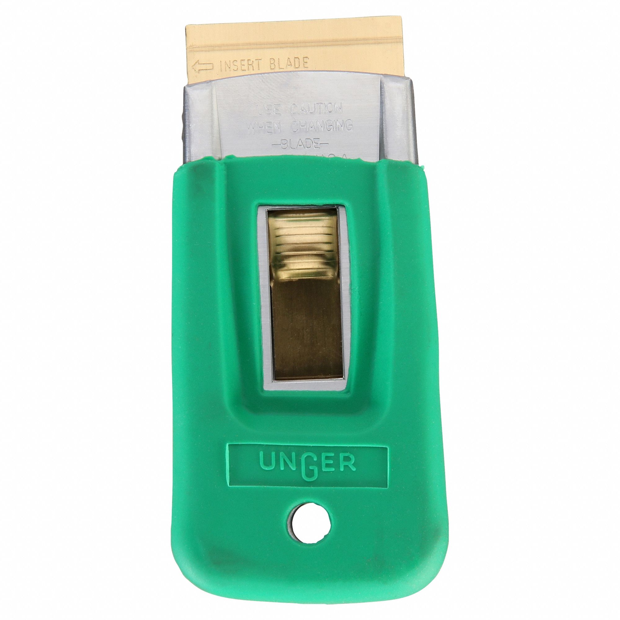 SCRAPER, CARBON STEEL BLADE, RUBBER MATERIAL, STIFF, 4 1/2 IN OVERALL L