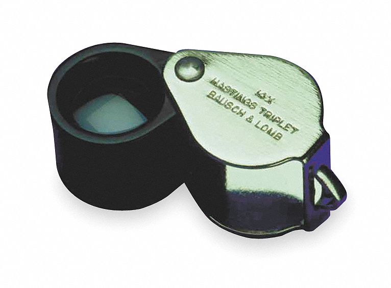 HASTINGS TRIPLET MAGNIFIER, 14X POWER, 0.8 IN/2 CM FOCAL DISTANCE, 12.5MM LENS DIA