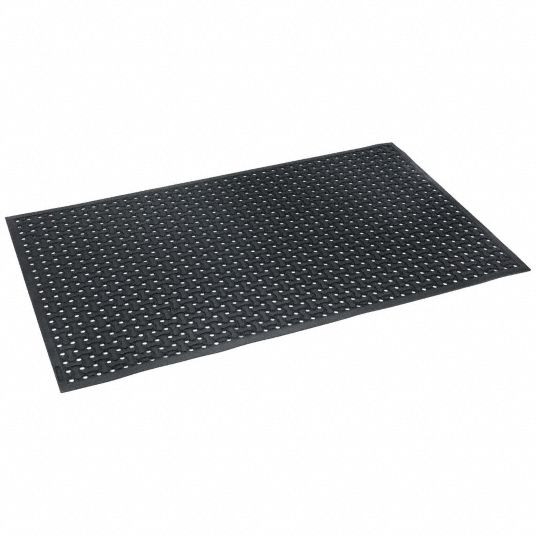 Non-Slip Rubber Mats with High Traction and Drainage Holes