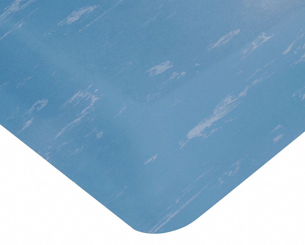 TILE-TOP AM MAT, 2 X 3 FT, ½ IN THICK, BLUE, ANTIMICROBIAL, RECTANGLE, SPONGE