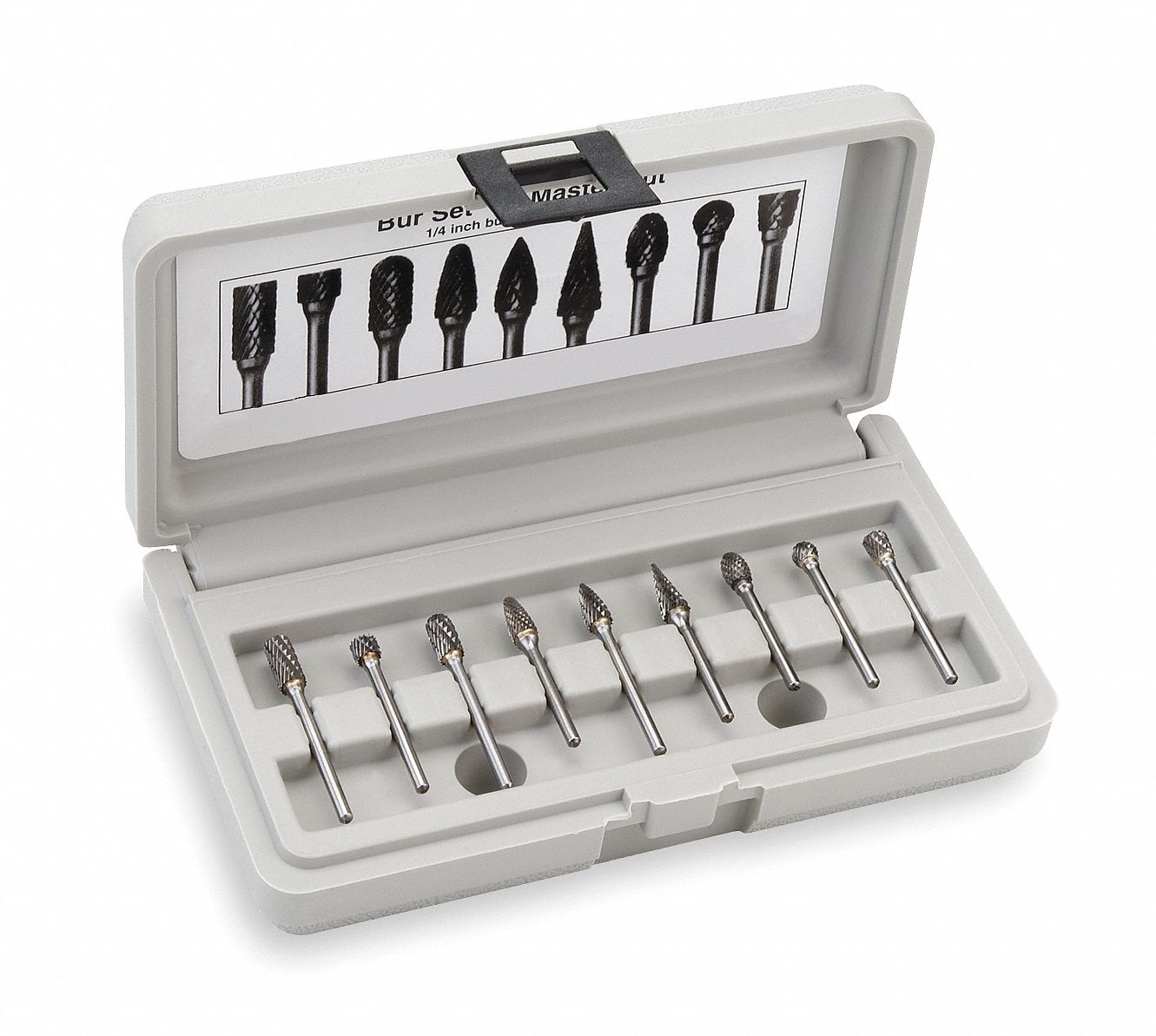 BUR SET SC C-L 1/2 1/4 MC 8PC